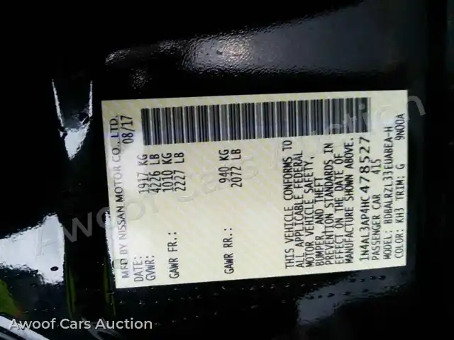 2017 Nissan Altima 1N4AL3AP4HC478527 — Manheim auction photo 6