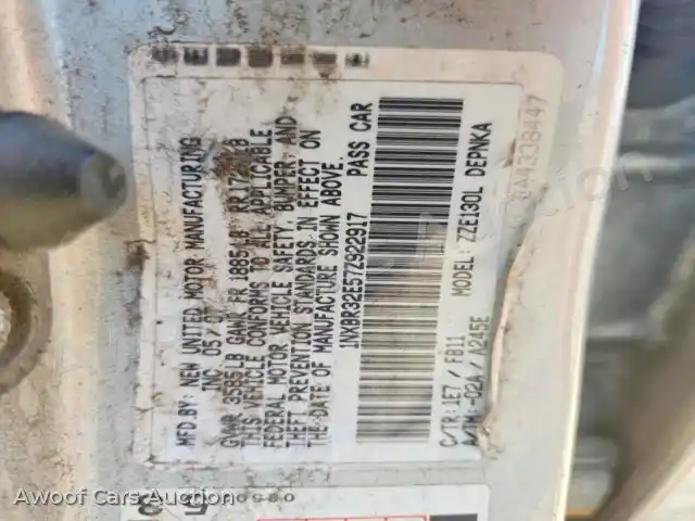 2007 Toyota Corolla 1NXBR32E57Z922917 — hoton gwanjo Copart na 12