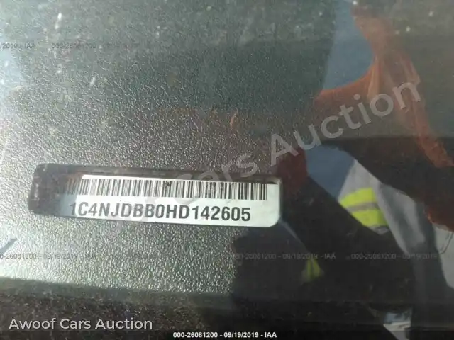 2017 Jeep Compass 1C4NJDBB0HD142605 — hoton gwanjo Iaai na 9