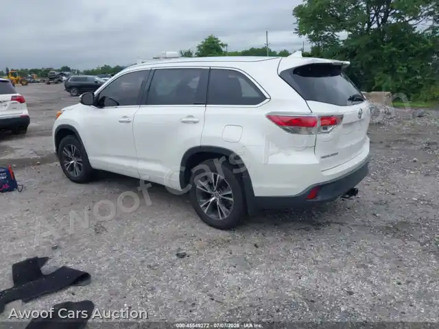 2016 Toyota Highlander 5TDJKRFH6GS228589 — hoton gwanjo Iaai na 3