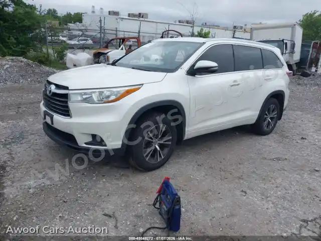 2016 Toyota Highlander 5TDJKRFH6GS228589 — hoton gwanjo Iaai na 2