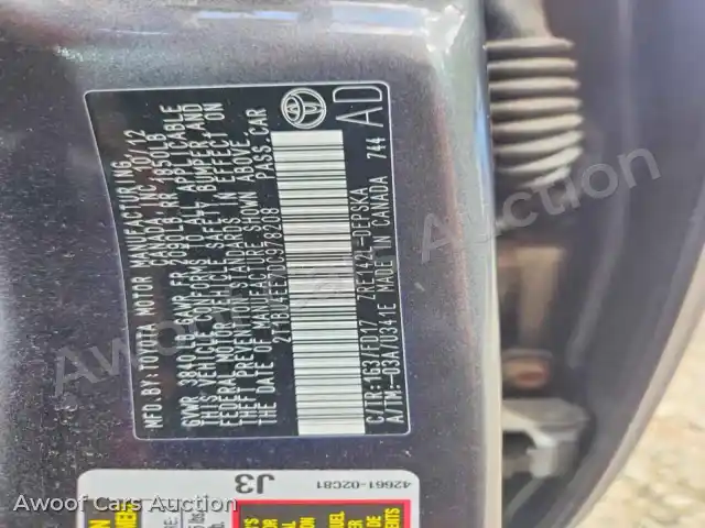 2013 Toyota Corolla 2T1BU4EE7DC978208 — Copart auction photo 13