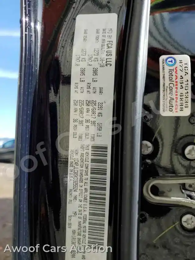 2019 Jeep Grand Cherokee 1C4PJLCB5KD325524 — Copart auction photo 12
