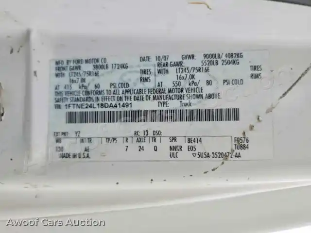 2008 Ford Econoline 1FTNE24L18DA41491 — photo 14 de la vente Copart