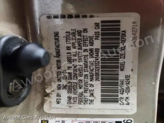 2005 Toyota Corolla 1NXBR32E55Z454488 — hoton gwanjo Copart na 12