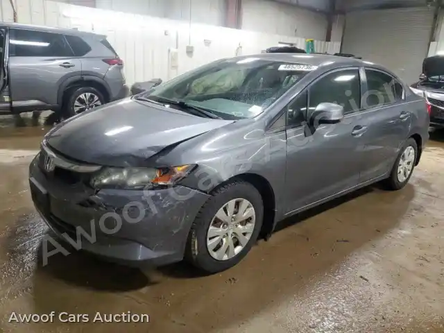 2012 Honda Civic 19XFB2F51CE016299 — Copart auction photo 1