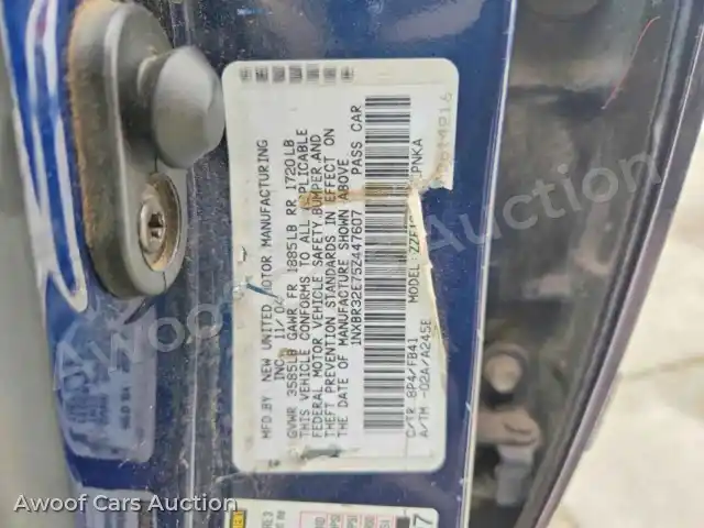 2005 Toyota Corolla 1NXBR32E75Z447607 — hoton gwanjo Copart na 12