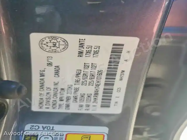 2014 Honda CRV 2HKRM4H74EH101606 — Copart auction photo 13