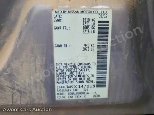 2013 Nissan Altima 1N4AL3AP2DC147018 — Copart auction photo 13