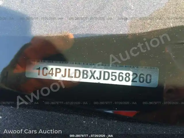 2018 Jeep Cherokee 1C4PJLDBXJD568260 — Iaai auction photo 9