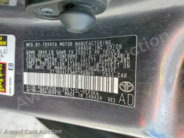 2010 Toyota Corolla 2T1BU4EE9AC268884 — Copart auction photo 12