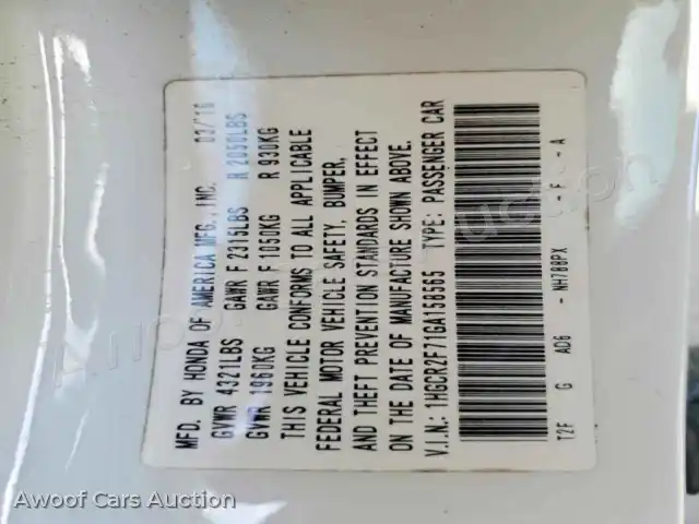 2016 Honda Accord 1HGCR2F71GA158565 — Copart auction photo 14