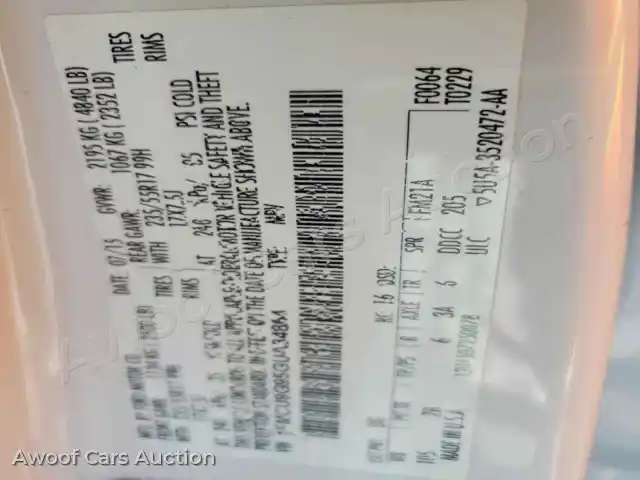2016 Ford Escape 1FMCU9G95GUA34864 — Copart auction photo 13