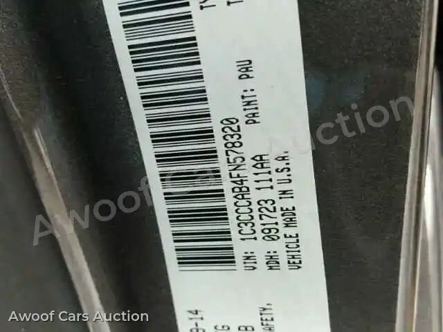 2015 Chrysler 200 1C3CCCAB4FN578320 — photo 10 de la vente Copart