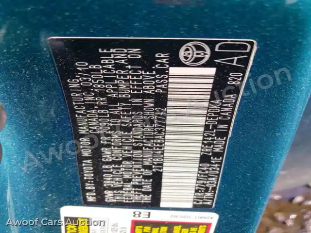 2010 Toyota Corolla 2T1BU4EE8AC377742 — Copart auction photo 12