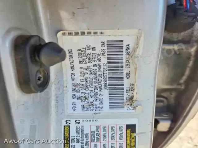 2007 Toyota Corolla 1NXBR30EX7Z793172 — Copart auction photo 12