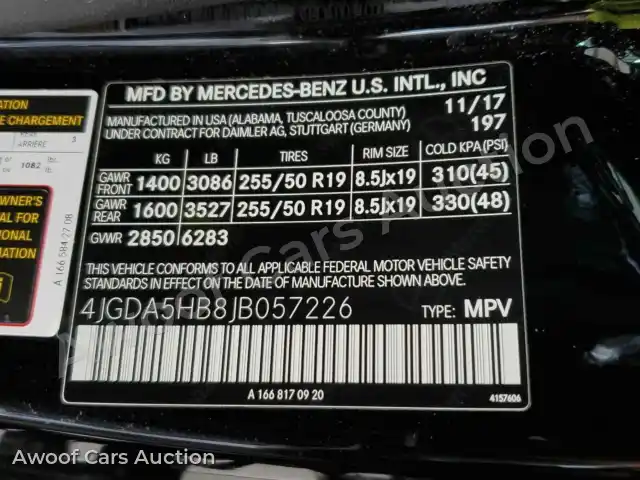 2018 Mercedes-Benz GLE-Class 4JGDA5HB8JB057226 — Manheim auction photo 11