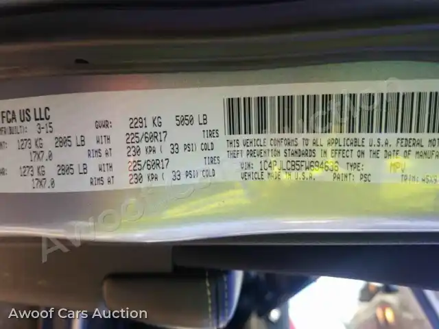 2015 Jeep Cherokee 1C4PJLCB5FW694636 — Manheim auction photo 28