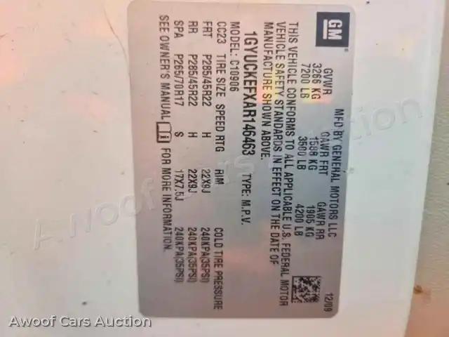 2010 Cadillac Escalade 1GYUCKEFXAR146463 — Copart auction photo 13
