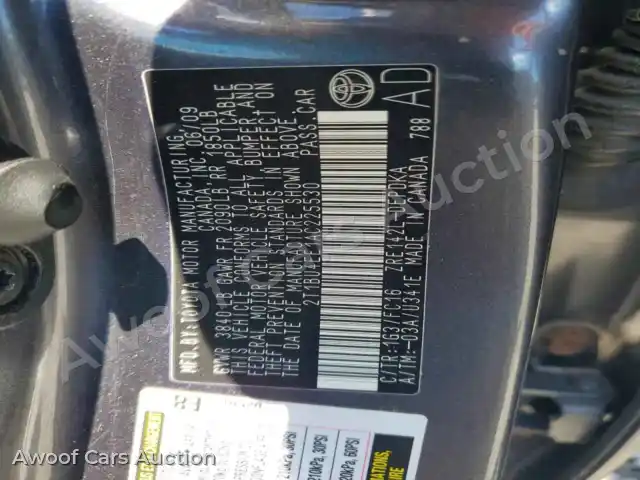 2010 Toyota Corolla 2T1BU4EE1AC225530 — Copart auction photo 12