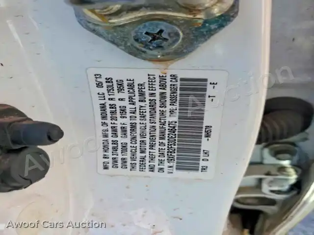 2013 Honda Civic 19XFB2F53DE246475 — photo 12 de la vente Copart