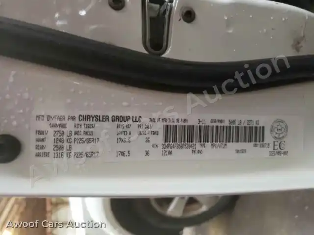 2011 Dodge Journey 3D4PG4FB5BT530421 — Copart auction photo 10