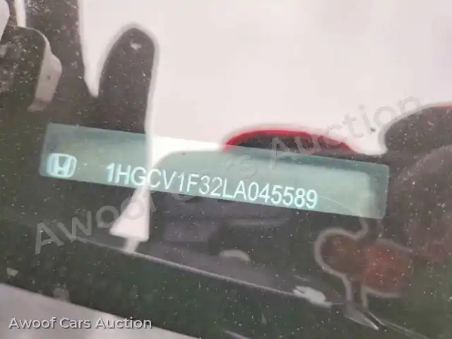 2020 Honda Accord 1HGCV1F32LA045589 — Copart auction photo 12
