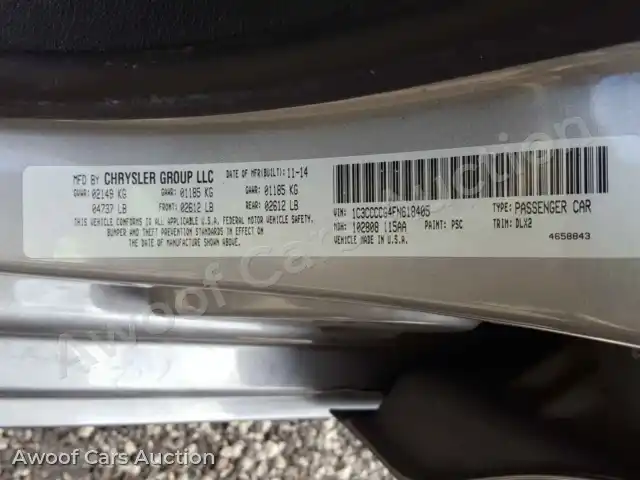 2015 Chrysler 200 1C3CCCCG4FN618405 — Copart auction photo 10
