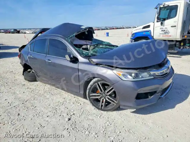 2016 Honda Accord 1HGCR2F52GA095586 — photo 4 de la vente Copart