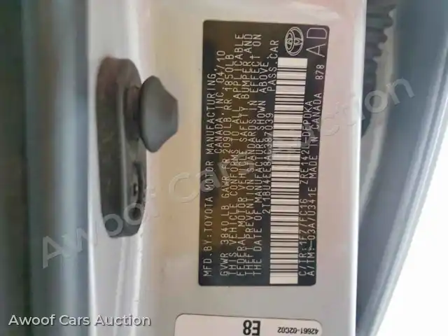 2010 Toyota Corolla 2T1BU4EE8AC387039 — Copart auction photo 13