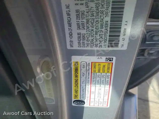 2018 Honda Accord 1HGCV1F5XJA183914 — photo 12 de la vente Copart