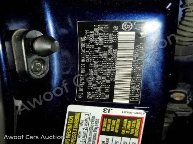2011 Toyota Corolla 2T1BU4EE9BC626566 — photo 13 de la vente Copart