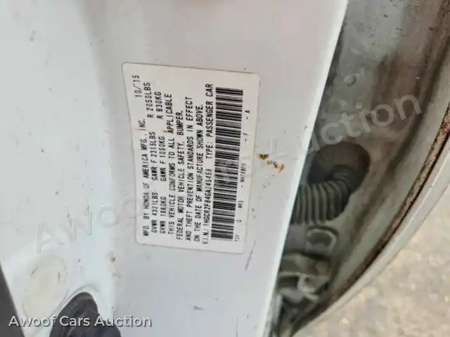 2016 Honda Accord 1HGCR2F84GA045458 — Copart auction photo 12