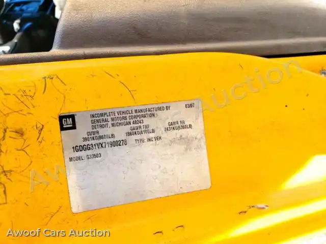 2007 GMC Savana 1GDGG31VX71900278 — Copart auction photo 13