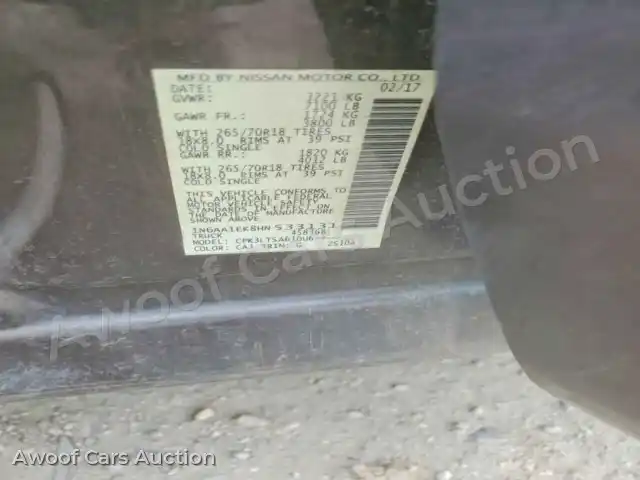 2017 Nissan Titan 1N6AA1EK8HN533131 — Copart auction photo 13
