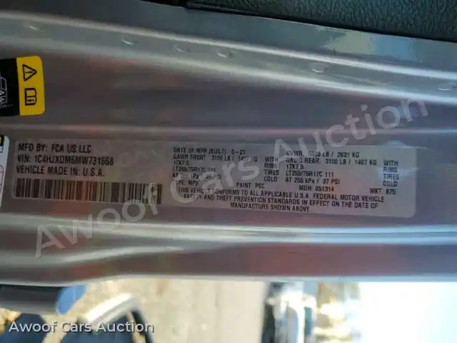2021 Jeep Wrangler 1C4HJXDM6MW731668 — Copart auction photo 13
