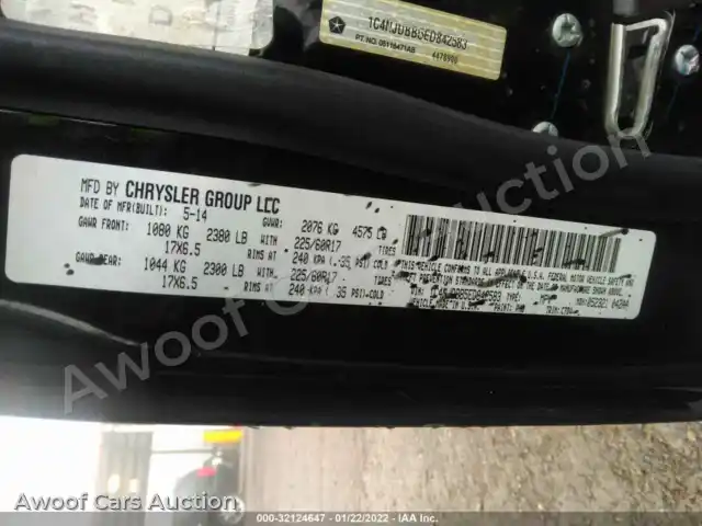 2014 Jeep Compass 1C4NJDBB5ED842583 — Iaai auction photo 9