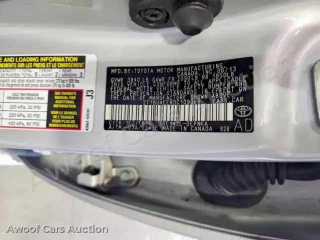 2013 Toyota Corolla 2T1BU4EE8DC109066 — Copart auction photo 12
