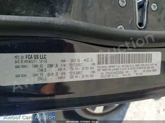 2017 Jeep Patriot 1C4NJPFAXHD202604 — Iaai auction photo 9