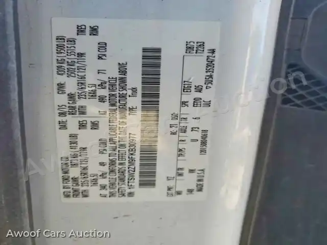 2015 Ford Transit 1FTSW2ZM9FKB30977 — Copart auction photo 13