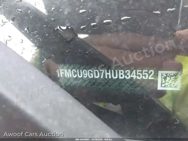 2017 Ford Escape 1FMCU9GD7HUB34552 — Iaai auction photo 12