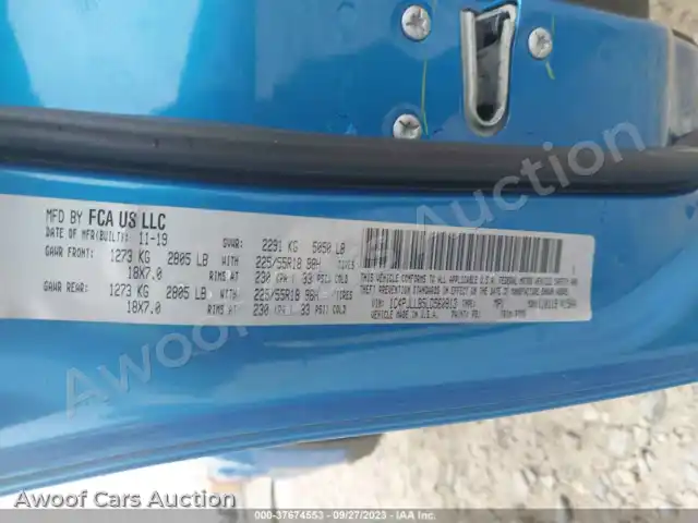 2020 Jeep Cherokee 1C4PJLLB5LD560913 — Iaai auction photo 9