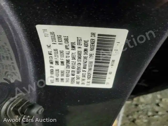 2017 Honda Accord 1HGCR2F71HA105558 — Copart auction photo 12