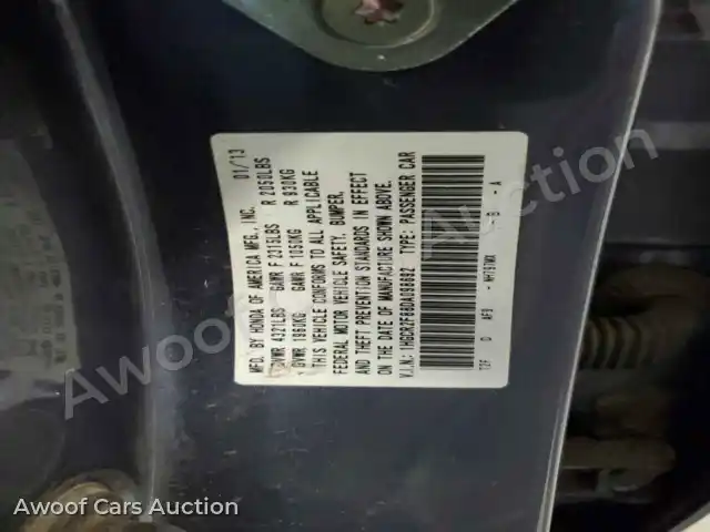 2013 Honda Accord 1HGCR2F88DA098692 — Copart auction photo 12