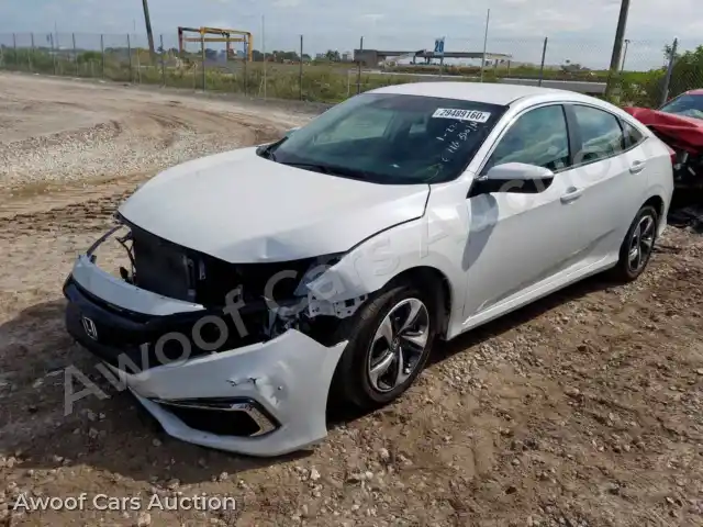 2019 Honda Civic 19XFC2F65KE036110 — photo 2 de la vente Copart