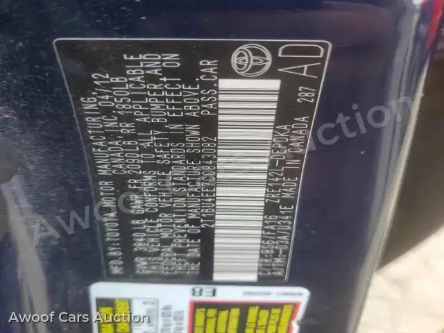 2012 Toyota Corolla LE 2T1BU4EE7CC843082 — Copart auction photo 12