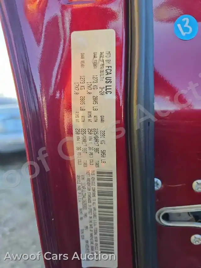 2020 Jeep Cherokee 1C4PJLCB4LD625931 — hoton gwanjo Manheim na 15