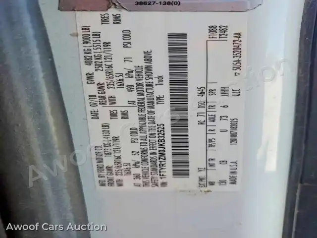 2018 Ford Transit 1FTYR1ZM0JKB32525 — Copart auction photo 14