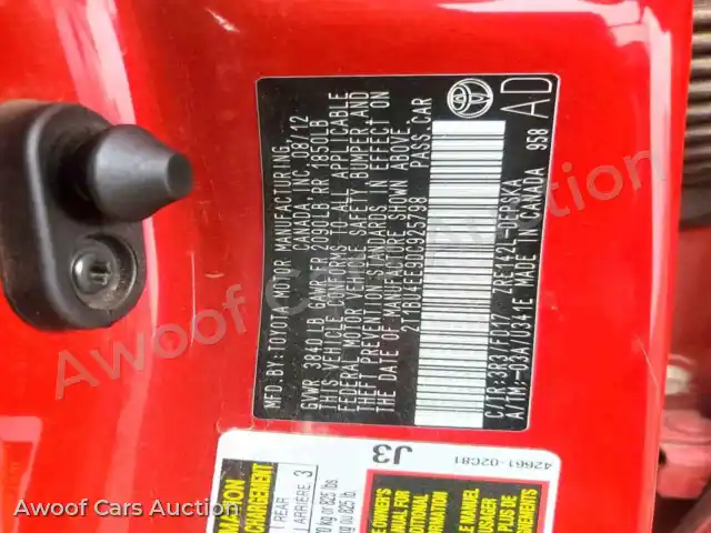 2013 Toyota Corolla 2T1BU4EE9DC925798 — Copart auction photo 13