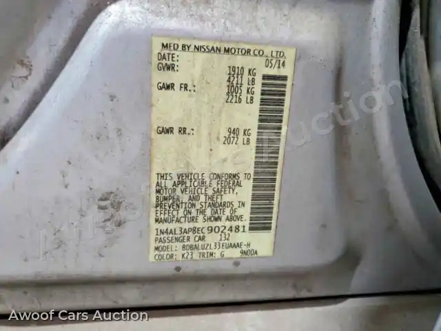 2014 Nissan Altima 1N4AL3AP8EC902481 — Copart auction photo 13